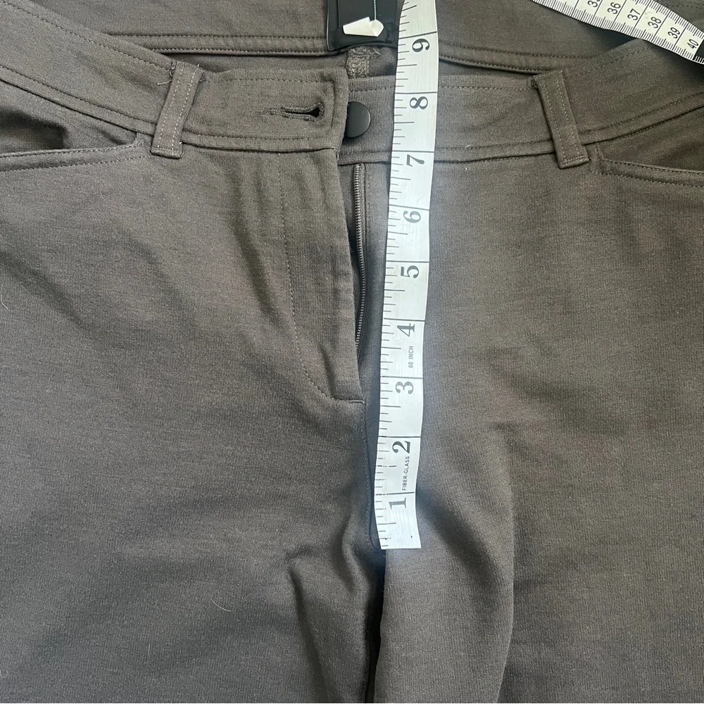 Eileen Fisher Flex Ponte Wide Trouser Pants, Women’s S, Brown - Picture 4 of 8